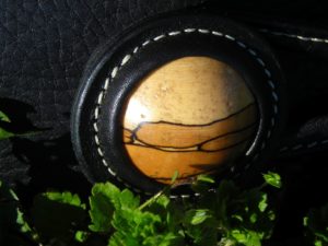 Bouton en bois détail