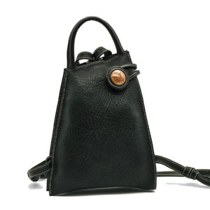 Zéna, sac à dos, cuir crispé, porté dos, épaule, main naturel