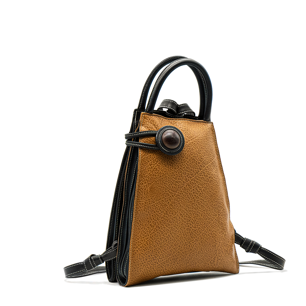 Sac à dos Zéna en cuir grainé pleine fleur