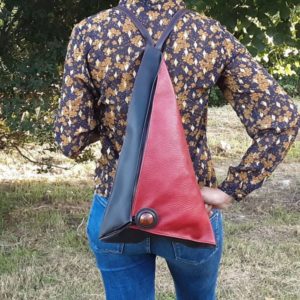 Sac à dos Delta I rouge, porté dos