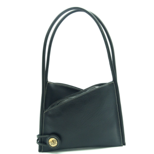 Sac à anses en cuir crispé naturel Elsa II