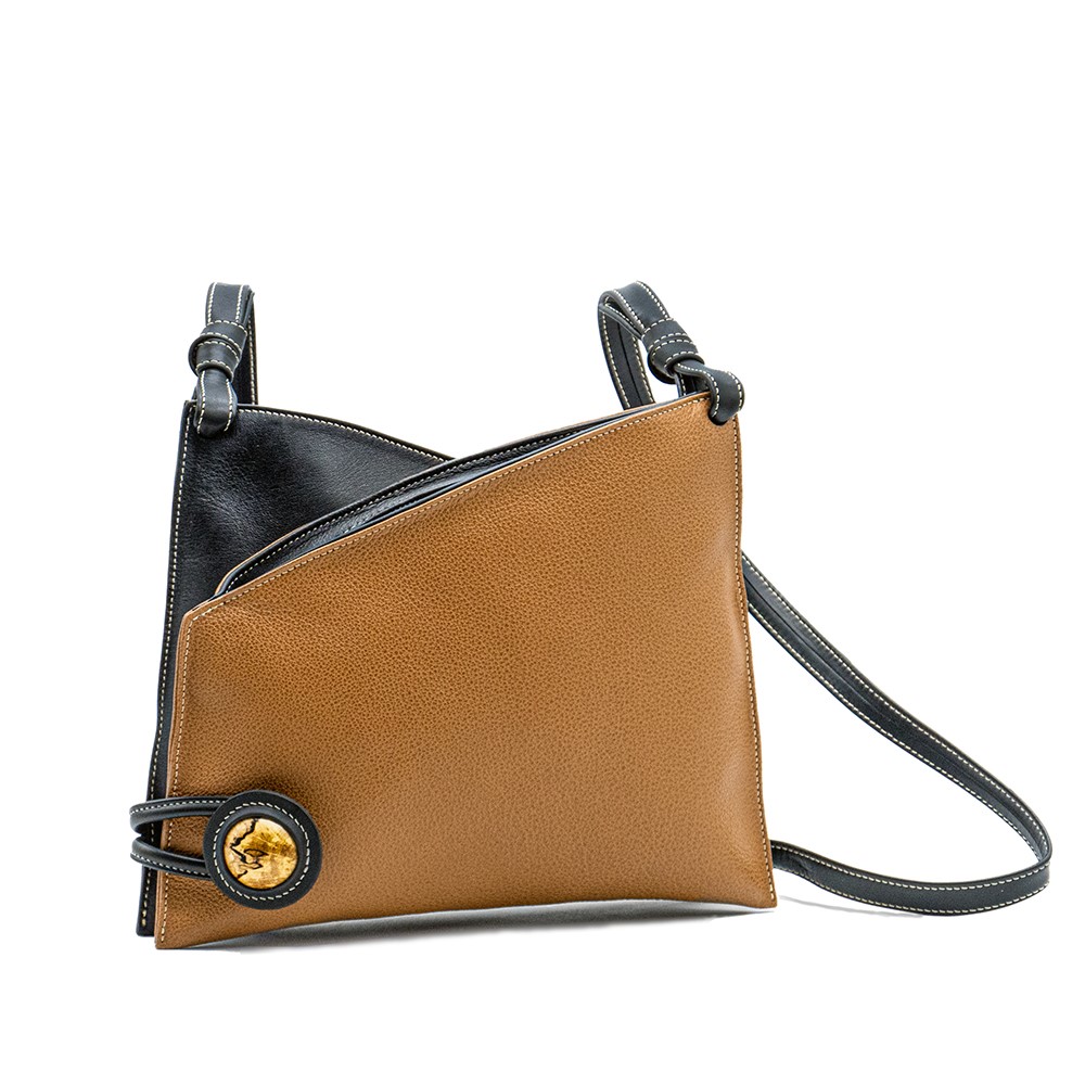 Sac à bandoulière en cuir grainé Elsa I